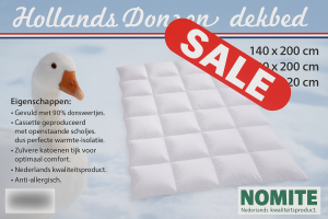 Dik Hollands Dons/veren dekbed