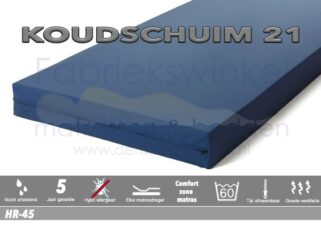 Koudschuim incontinentie matras c.a. 21/22 cm