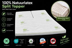 split topper latex aloevera tijk