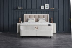 SKYBEDD® Noemibedd Beige met opberg ruimte