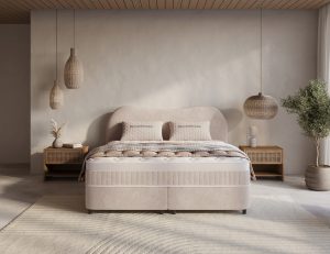Opbergboxspring Arcus Beige - Leverbaar in 140 - 160 - 180 x 200 cm incl matras