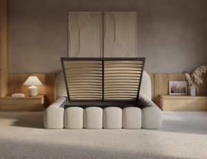 Adore Boxspring Signature Beige Luxe teddy boxspring met opbergruimte