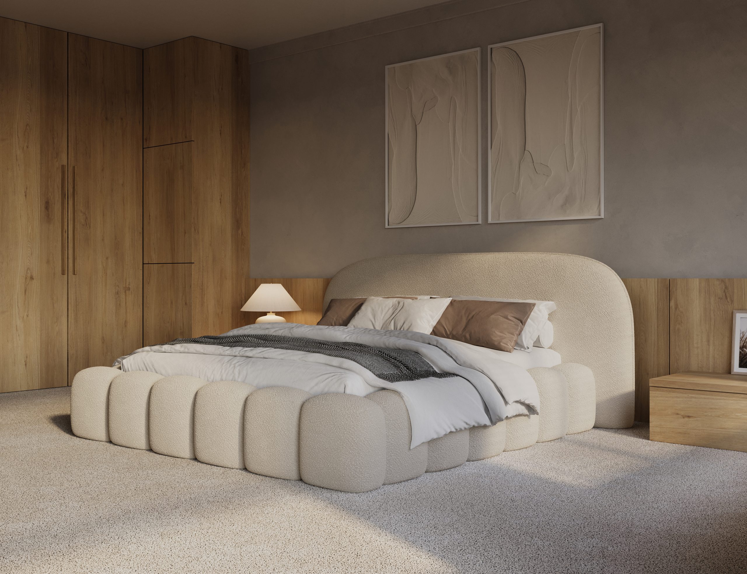 Adore Signature Bed met opbergruimte beige incl. matras Leverbaar in 160x200 en 180x200