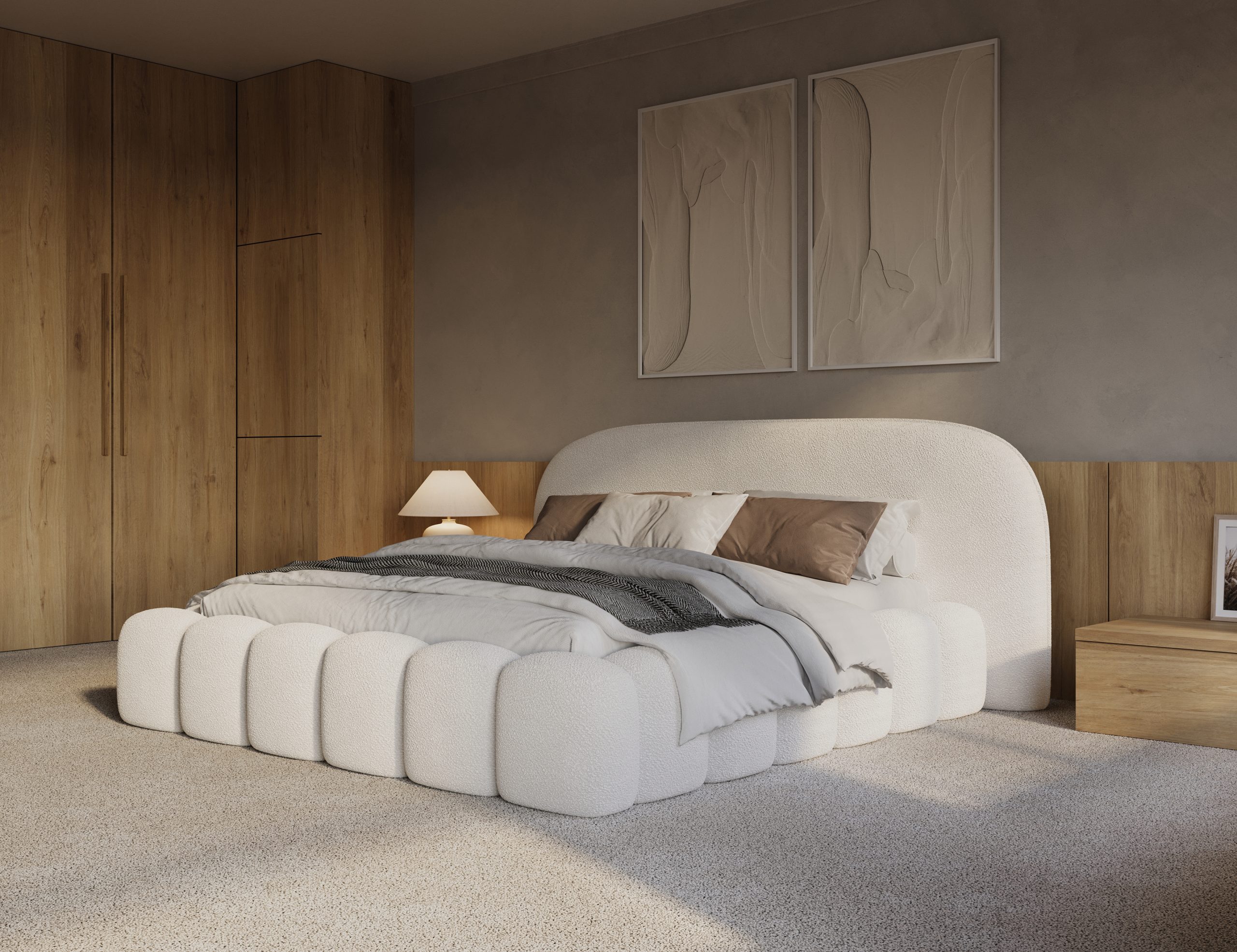 Adore Signature Bed met opbergruimte off white incl. matras Leverbaar in 160x200 en 180x200