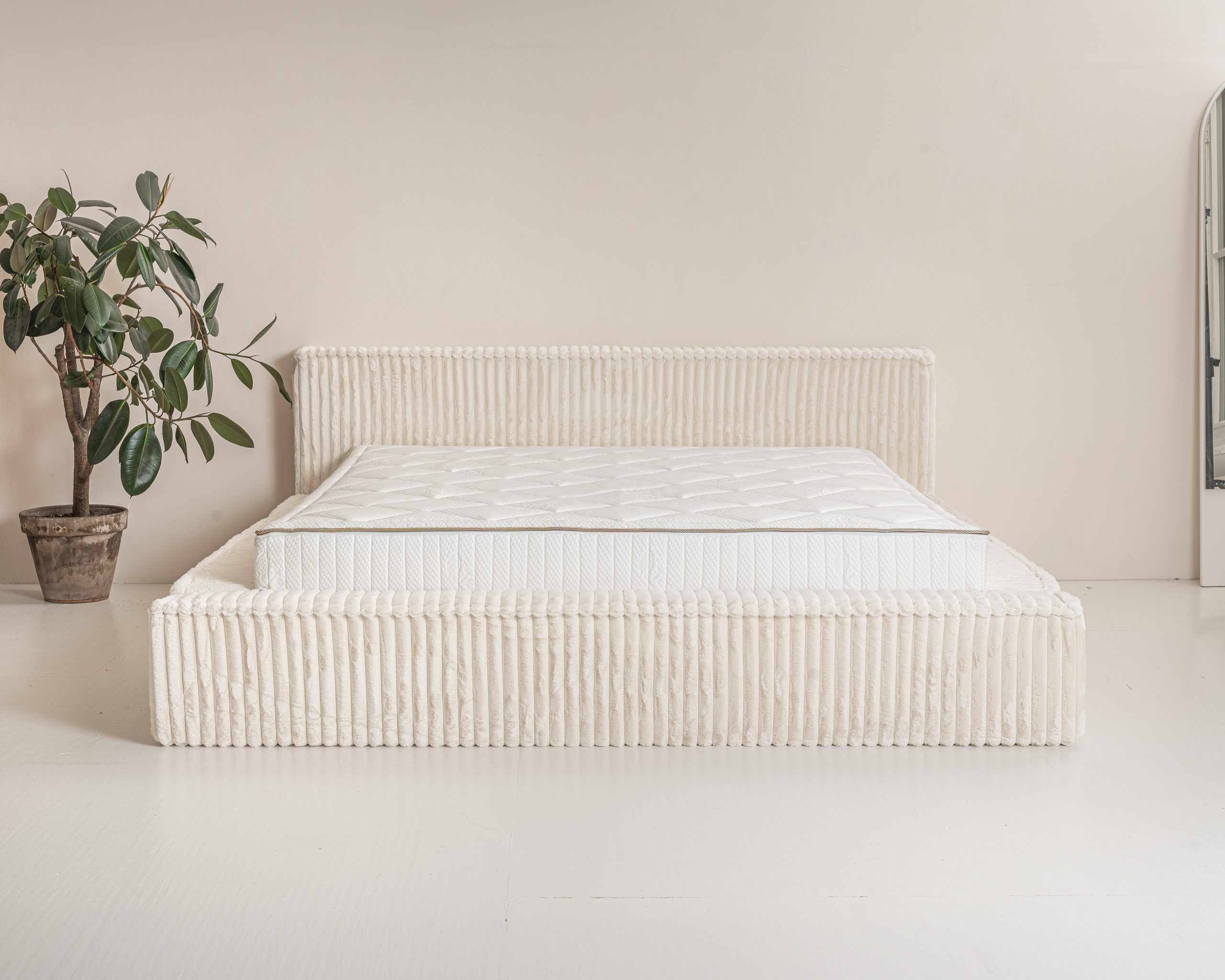 Adore bed met Opbergruimte Melody Beige excl. matras - Leverbaar in 140-160-180×200