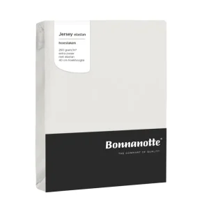 Bonnanotte hoeslaken jersey 260 grams met elastan - Off White