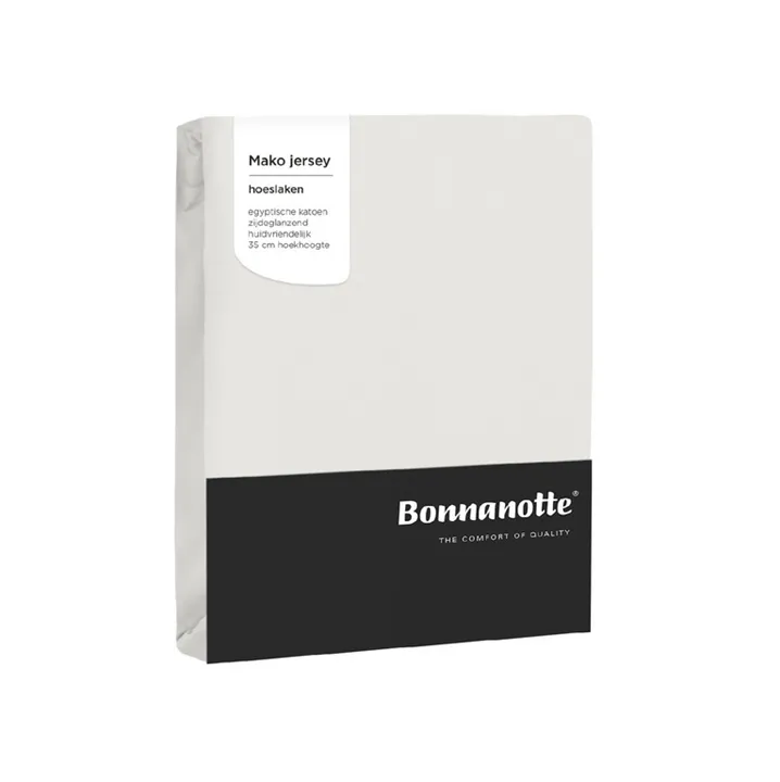 Bonnanotte hoeslaken Mako jersey off white